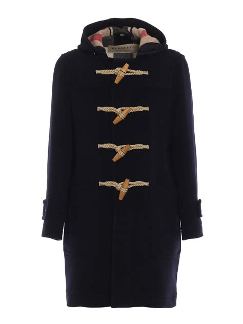 burberry navy blue duffle coat|burberry duffle coat for women.